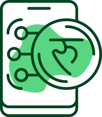 Nepal Rupisi web simgesi vektör illüstrasyonu