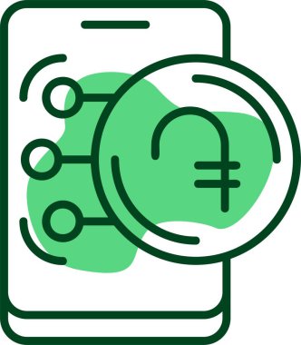  Ermeni Dram web simgesi vektör illüstrasyonu