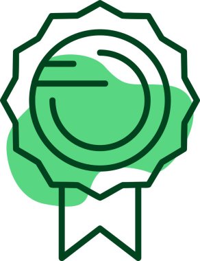 Madalya web simgesi vektör illüstrasyonu