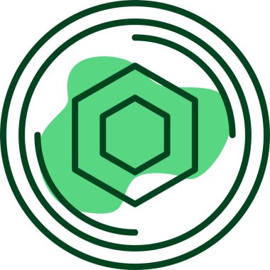 Zincir bağlantısı web simgesi vektör illüstrasyonu