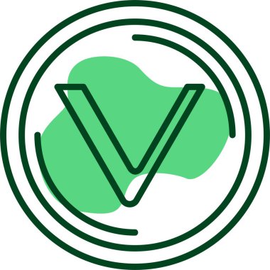 Damar zinciri ikon vektör illüstrasyonu