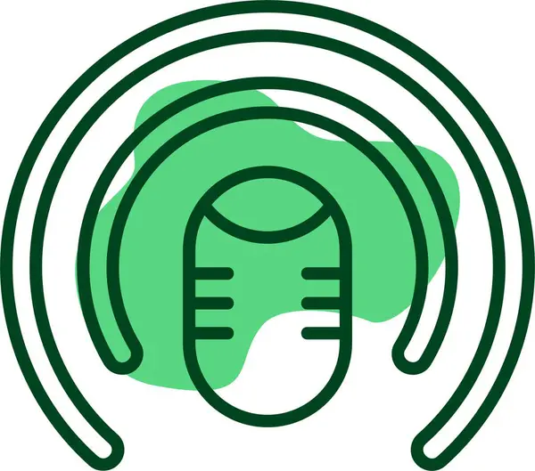 Podcast Logo web simgesi vektör illüstrasyonuName