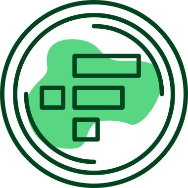 FTX Token web simgesi vektör çizimi