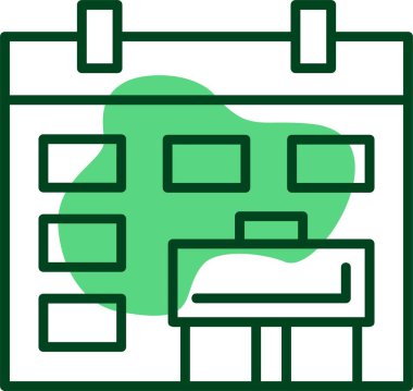 Takvim web simge vektör çizim