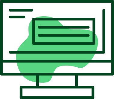 Bilgisayar web simge vektör çizim