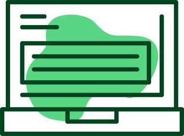 dizüstü bilgisayar simgesi, vektör illüstrasyonu