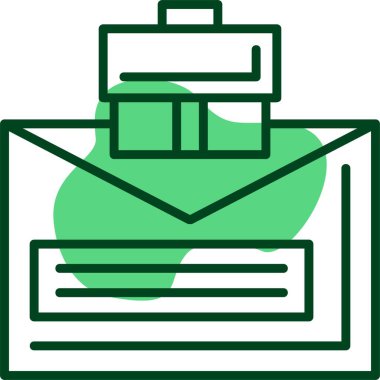 E-posta zarf simgesi vektör çizim 