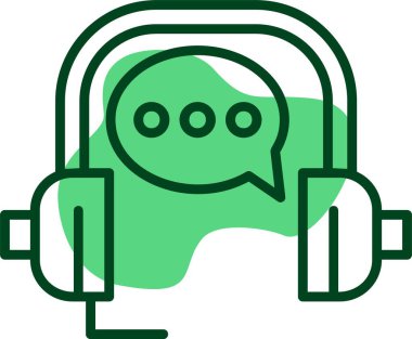 Müşteri hizmetleri web simgesi vektör illüstrasyonu