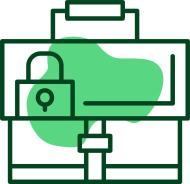 güvenlik web simgesi vektör illüstrasyonu