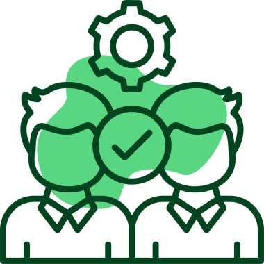 Ortaklık web simgesi vektör illüstrasyonu