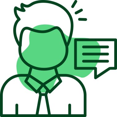 Danışmanlık web simgesi vektör illüstrasyonu