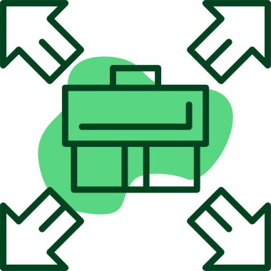 Genişleme web simgesi vektör çizimi