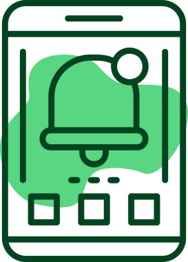 Bildirimler web simgesi vektör illüstrasyonu