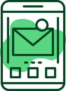 e- posta web simgesi vektör illüstrasyonu