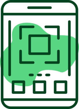 Tam ekran ağ ikonu vektör illüstrasyonu