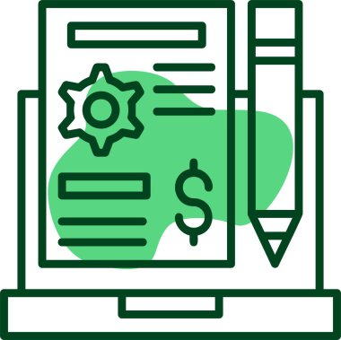 Proje Planı Web simgesi vektör çizimi