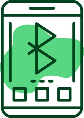 Bluetooth web simge vektör çizim