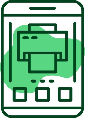 Yazıcı web simge vektör çizim