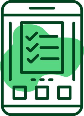 Yapılacaklar listesi web simgesi vektör çizimi