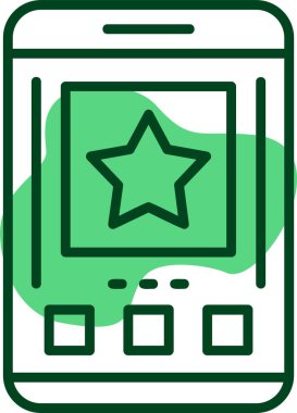 Yıldız web simge vektör çizim