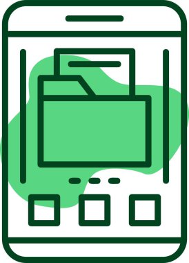 Klasör web simge vektör çizim