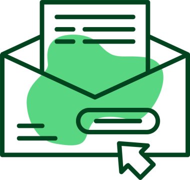 Newsletter Üyelik Web simgesi vektör illüstrasyonu