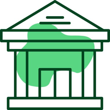 Banka oluşturma web simgesi vektör çizimi