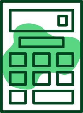 hesap makinesi web simge vektör çizim