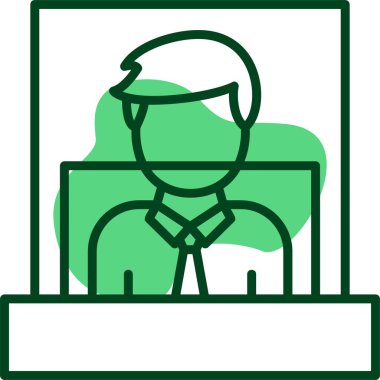 Kasiyer ağ simgesi vektör illüstrasyonu