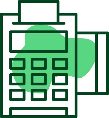 Satış noktası web simgesi vektör illüstrasyonu