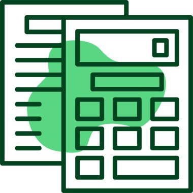 Emeklilik hesap makinesi web simgesi vektör çizimi