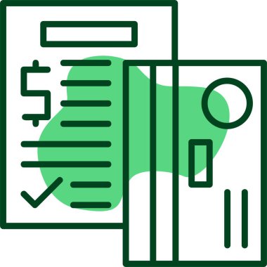 Kredi danışmanlığı web simgesi vektör illüstrasyonu