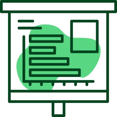 Yatay Çubuk Çizelgesi Web simgesi çizimi