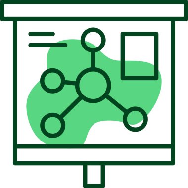 Zihin Haritası Web simgesi vektör çizimi