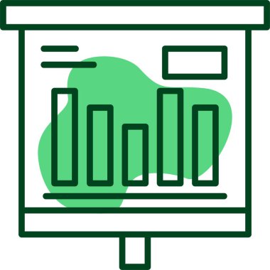 Dikey Çubuk Web simgesi vektör çizimi