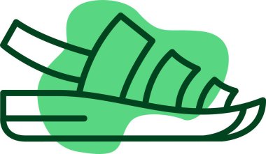 Sandals web simgesi vektör illüstrasyonu