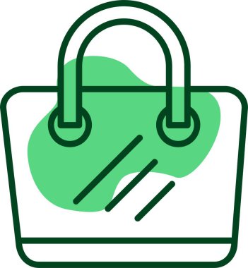  Plaj Çantası Web ikonu vektör illüstrasyonu