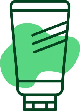 Güneş kremi web simgesi vektör illüstrasyonu