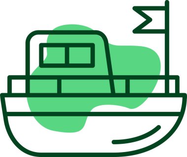 Boat web icon vector illustration