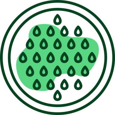 Karpuz tohumları ağ ikonu vektör çizimi