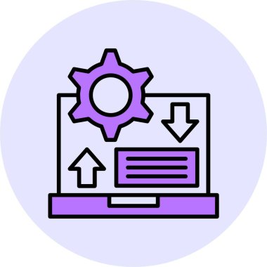 Çevik ağ simgesi vektör illüstrasyonu