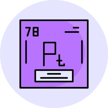 Platin Web simgesi vektör illüstrasyonu