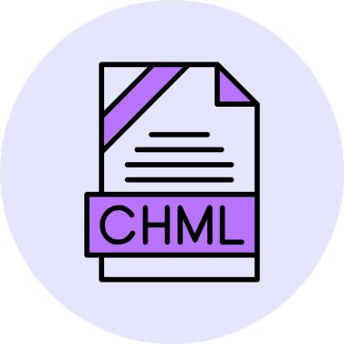 CHML web simgesi vektör illüstrasyonu