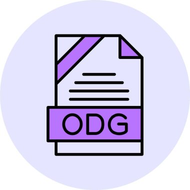 ODG web simgesi vektör çizimi