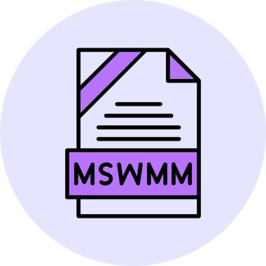 MSWMM web icon vector illustration clipart