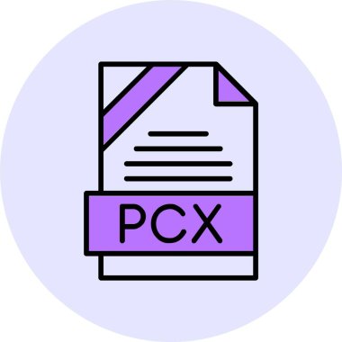 PCX web icon vector illustration clipart