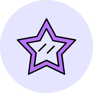 Favori web simgesi vektör illüstrasyonu