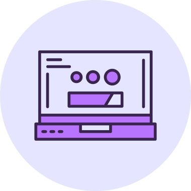 Web simgesi vektör illüstrasyonu yükleniyor