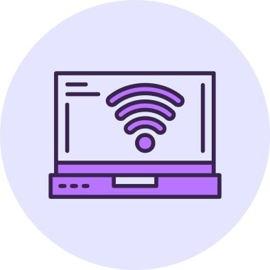 wi fi web simgesi vektör illüstrasyonu