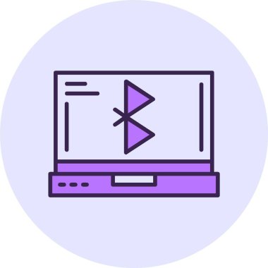 Bluetooth web simge vektör çizim